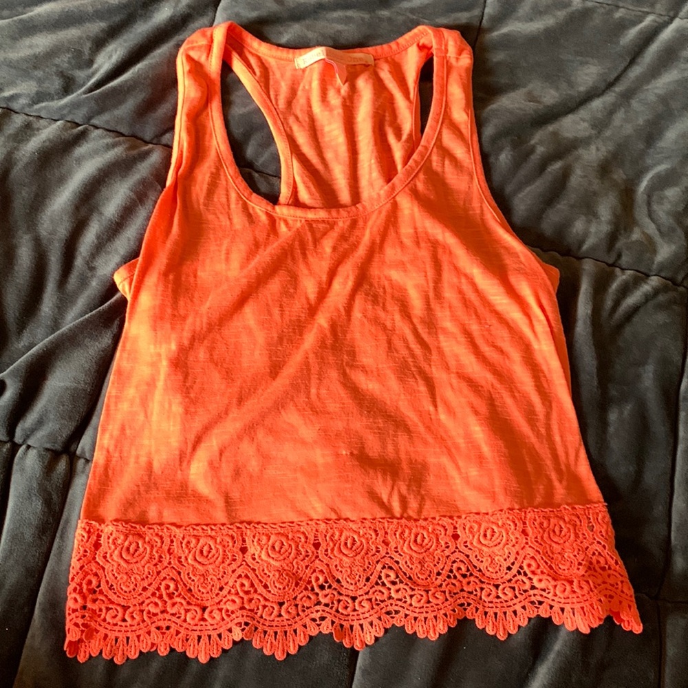 Girls Large Rebellious One brand racer back tank